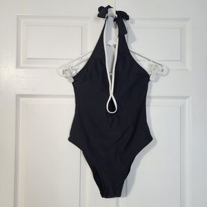 Cupshe Black and White One Piece Swimsuit, XS, NWT
